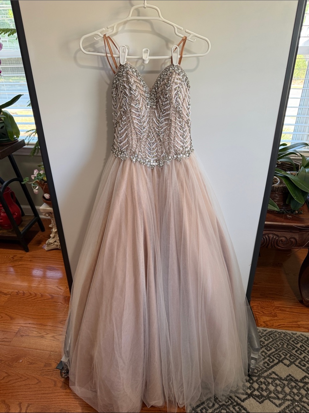 Glamour by Terani Couture Womens Maxi Prom Evening Dress Gown size 4